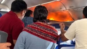 Indigo Flight Fire