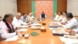 BJP Holds Key Meeting Amid Opposition Protest